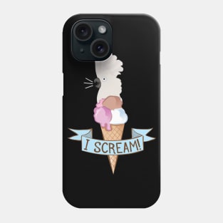 Umbrella Cockatoo Ice Cream Parrot Phone Case