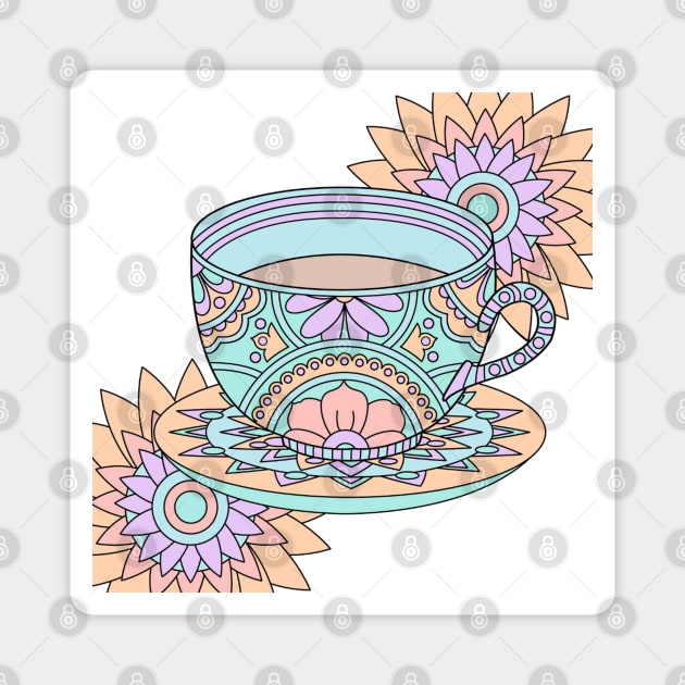 Chai Tea Magnet by ValinaMoonCreations