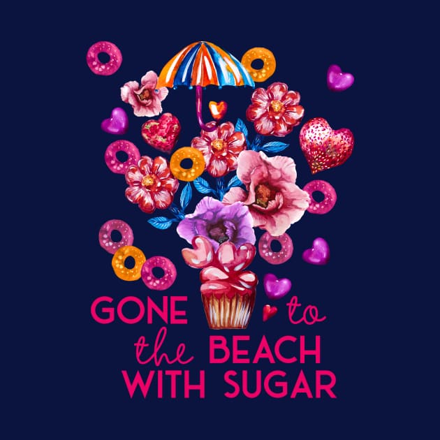 Gone to the beach with Sugar, vacation concept by IngaDesign