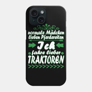 Traktor Bauernhof Mädchen Frauen Bäuerin Phone Case