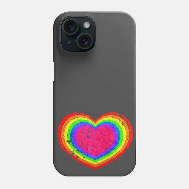 Rainbow Heart Phone Case by sambeawesome