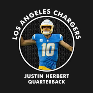 Justin Herbert - Qb - Los Angeles Chargers T-Shirt