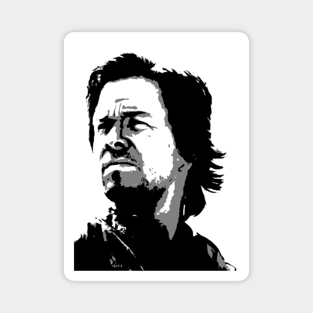 Mark Wahlberg (pop art) Magnet by d1a2n3i4l5