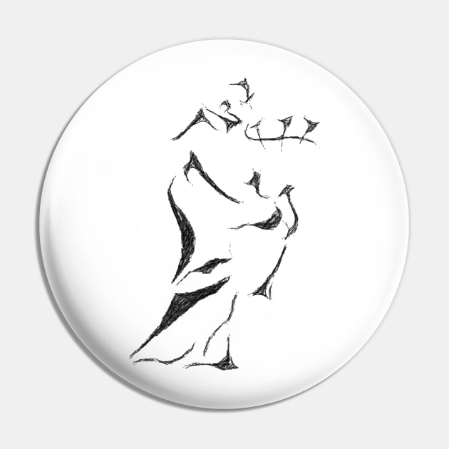 Bagpiper Sketch Pin by Lonely_Busker89