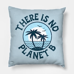 Environmental Awareness - There is no Planet B Vintage Pillow