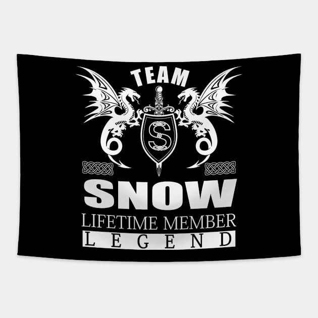 Team SNOW Lifetime Member Legend Tapestry by MildaRuferps