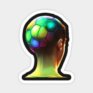 Football Head Neon Magnet