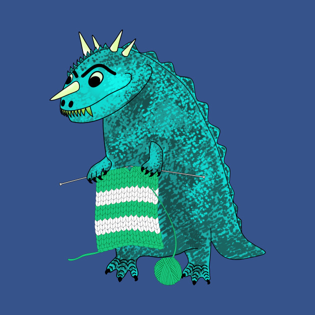 Discover knitting dino - Knitting - T-Shirt