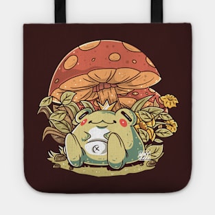 Sitting King Frog Collection: Frog and Mushroom Tote