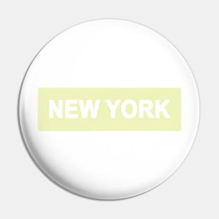 Lime New York Pin