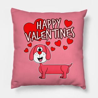 Happy Valentines Day 2022 Dachshund Dog Animal Lover Pillow