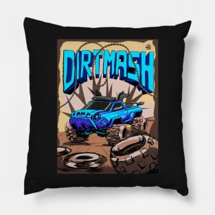 Dirtmash Monster truck poster by asakdesigns Pillow