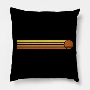 Retro 70s Sunset Stripes Pillow