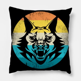 Lynx Vintage Retro Big Cat Wildcat Cats Pillow