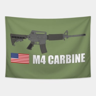 US Army M4 Carbine color version Tapestry