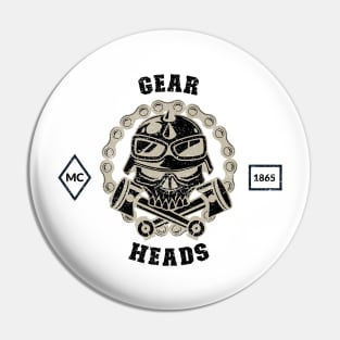 Gear Heads Biker Club Pin