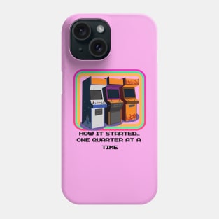 Retro Arcade 1980's How It Started Tee Phone Case