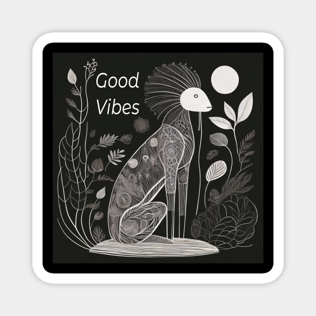Good vibes Magnet by Tiberiuss