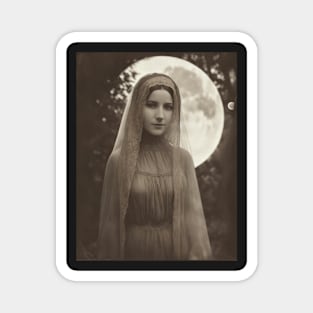 Mysterious Vintage Lady 3 Magnet