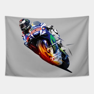 Jorge Lorenzo low poly Tapestry