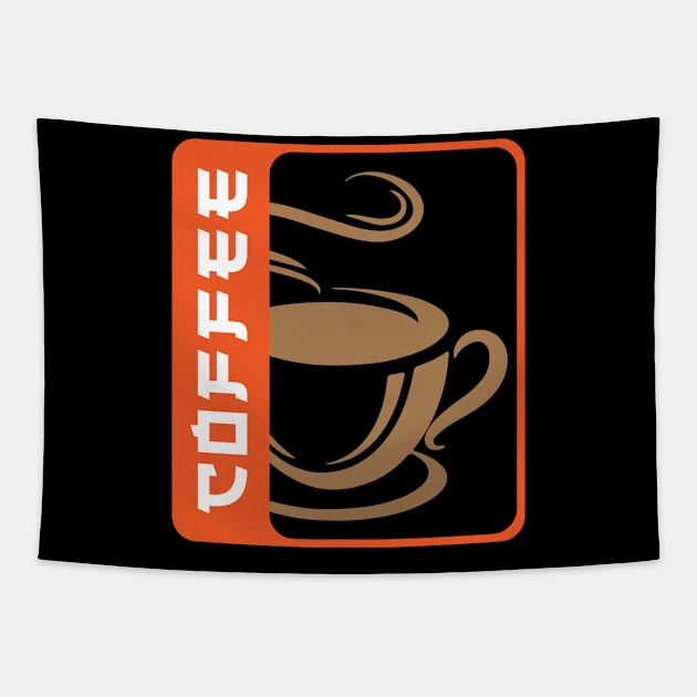 Coffee Cup I Coffee Bean I Caffeine I Coffee Tapestry by Shirtjaeger