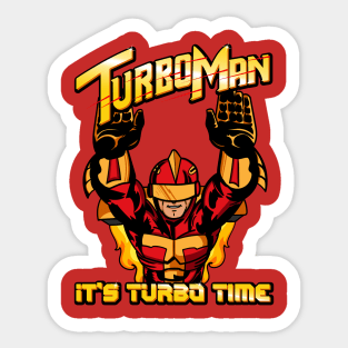 Turbo Man Sticker for Sale by American Artist
