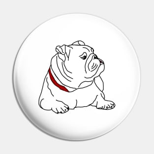 English bulldog Pin