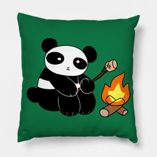 Campfire Panda Pillow