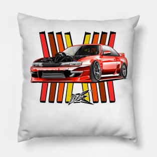 silvia s14 kouki v8 ls1 dragster red Pillow