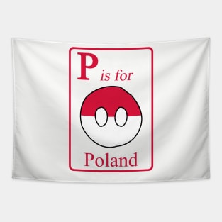 P is for Polandball Tapestry