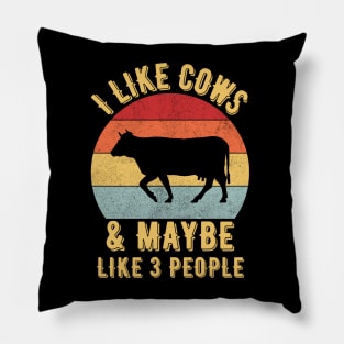 I like cows and maybe like 3 people Pillow