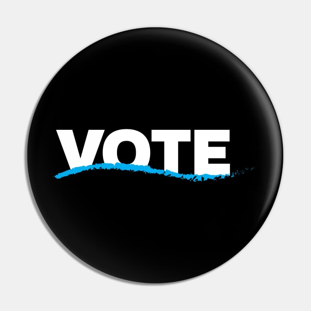 VOTE - blue wave Pin by directdesign