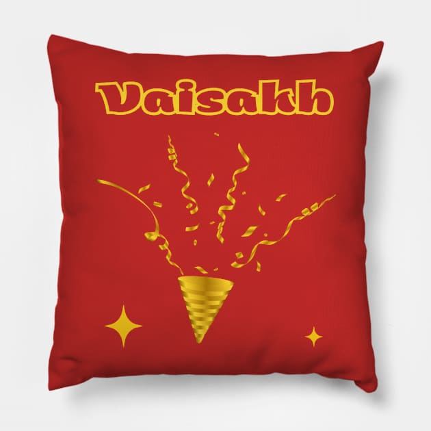 Indian Festivals - Vaisakh Pillow by Bharat Parv