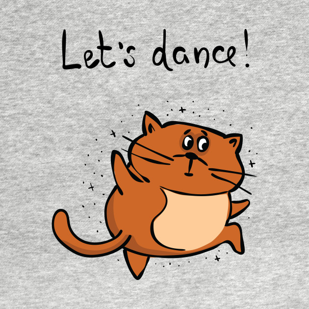 Lets Dance Fat Brown Cat Dancing Brown Cat Long Sleeve T Shirt