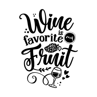 Wine is my favorite fruit - lovely Concept with decanter, wine glass and grape. T-Shirt