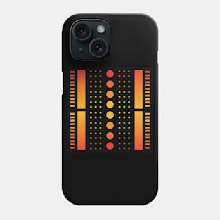 “Dimensional Solar System” - V.4 Orange - (Geometric Art) (Dimensions) - Doc Labs Phone Case