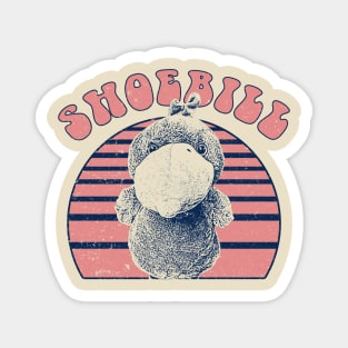 Shoebill Retro Magnet