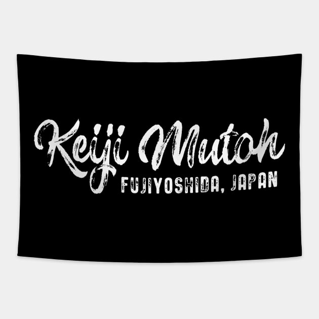 The Great Muta - Keiji Mutoh Script Tapestry by Mark Out Market