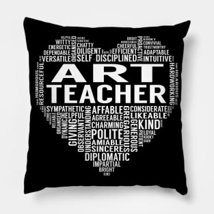 Art Teacher Heart Pillow