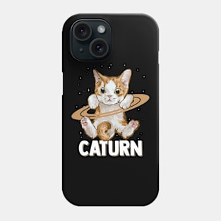 Caturn - Funny Astronomy Planets Saturn Lover Cat Owner Phone Case