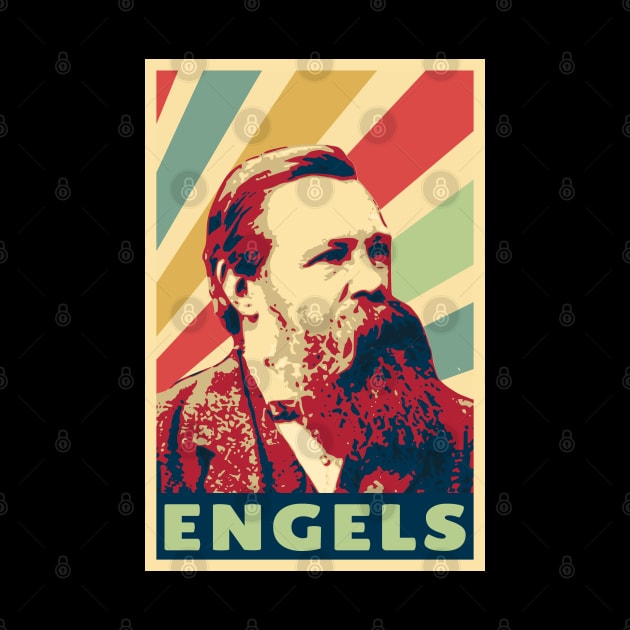 Friedrich Engels Vintage Colors by Nerd_art