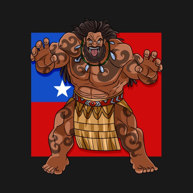 Samoan Pride Samoa Flag Polynesian Maori Haka Dance by Noseking