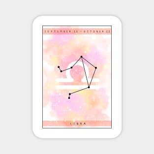 Libra star sign design Magnet