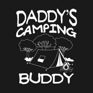 Daddys Camping Buddy Summer Quote T-Shirt