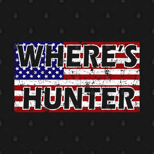 Where Is Hunter Trump With American Flag Vintage by MFK_Clothes