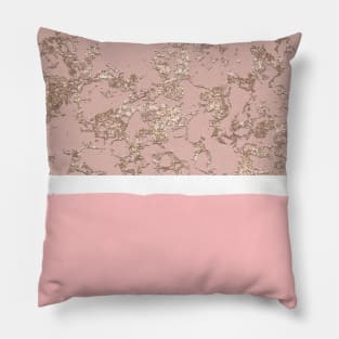 Stone textured background pink Pillow