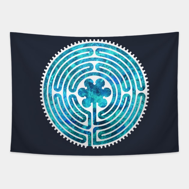 Chartres Labyrinth Tapestry by Heartsake