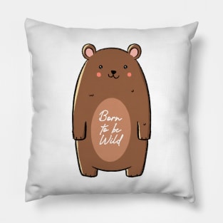 'Born To Be Wild' Animal Conservation Shirt Pillow