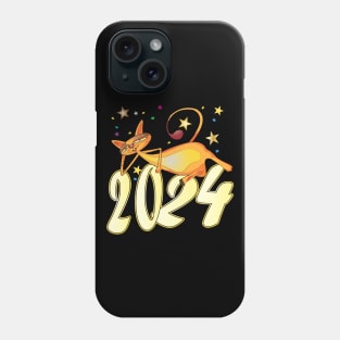 New Year 2024 Cat Phone Case