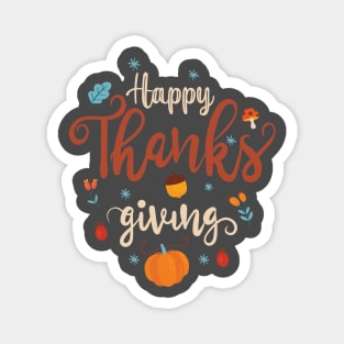 Happy Thanks Giving Magnet